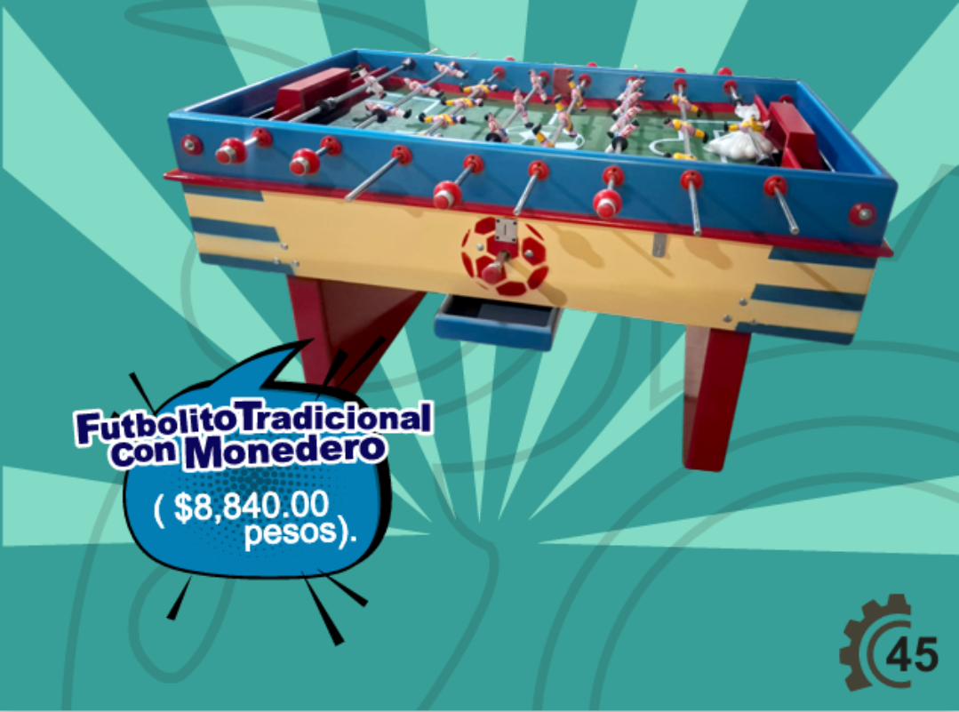 Futbolito Tradicional con Monedero