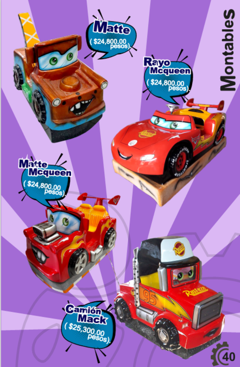 Montables CARS (Personajes de la película) Montable - Montables MexBull